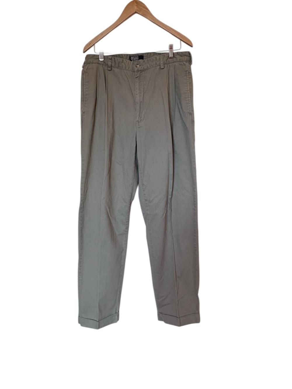 Ralph Lauren Classic Men's khaki pants Pleated Chinos 36x32